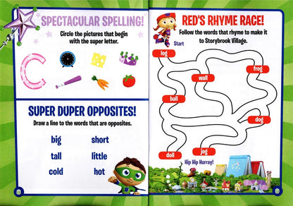 Super WHY Super Duper - Beginning Skills! - Grades PreK-K + Grades 1-2 Workbook