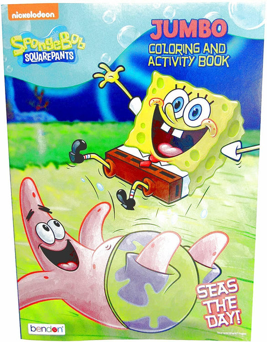 Nickelodeon SpongeBob Seas the Day Jumbo Coloring and Activity Book