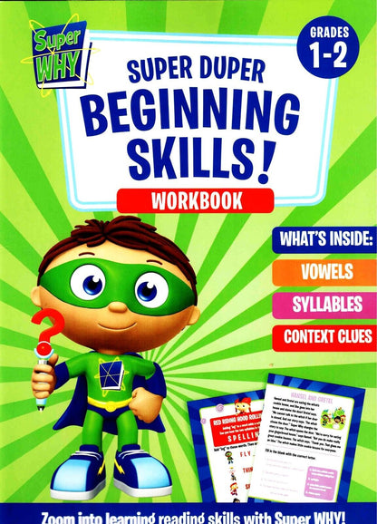 Super WHY - Super Duper - Beginning Skills! - Grades 1-2 Workbook