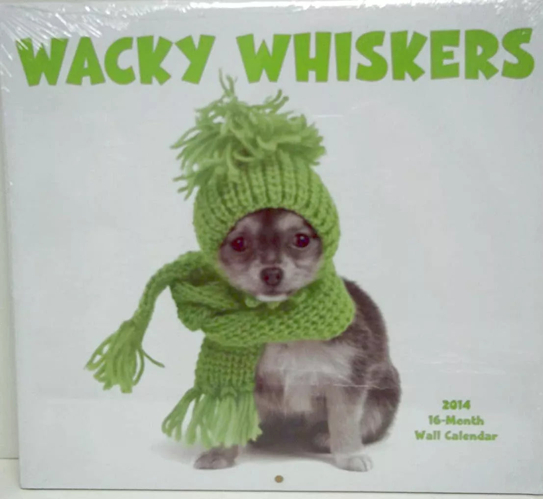 2014 Wacky Whiskers 16 Month Wall Calendar