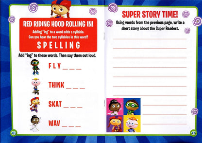 Super WHY Super Duper - Beginning Skills! - Grades PreK-K + Grades 1-2 Workbook