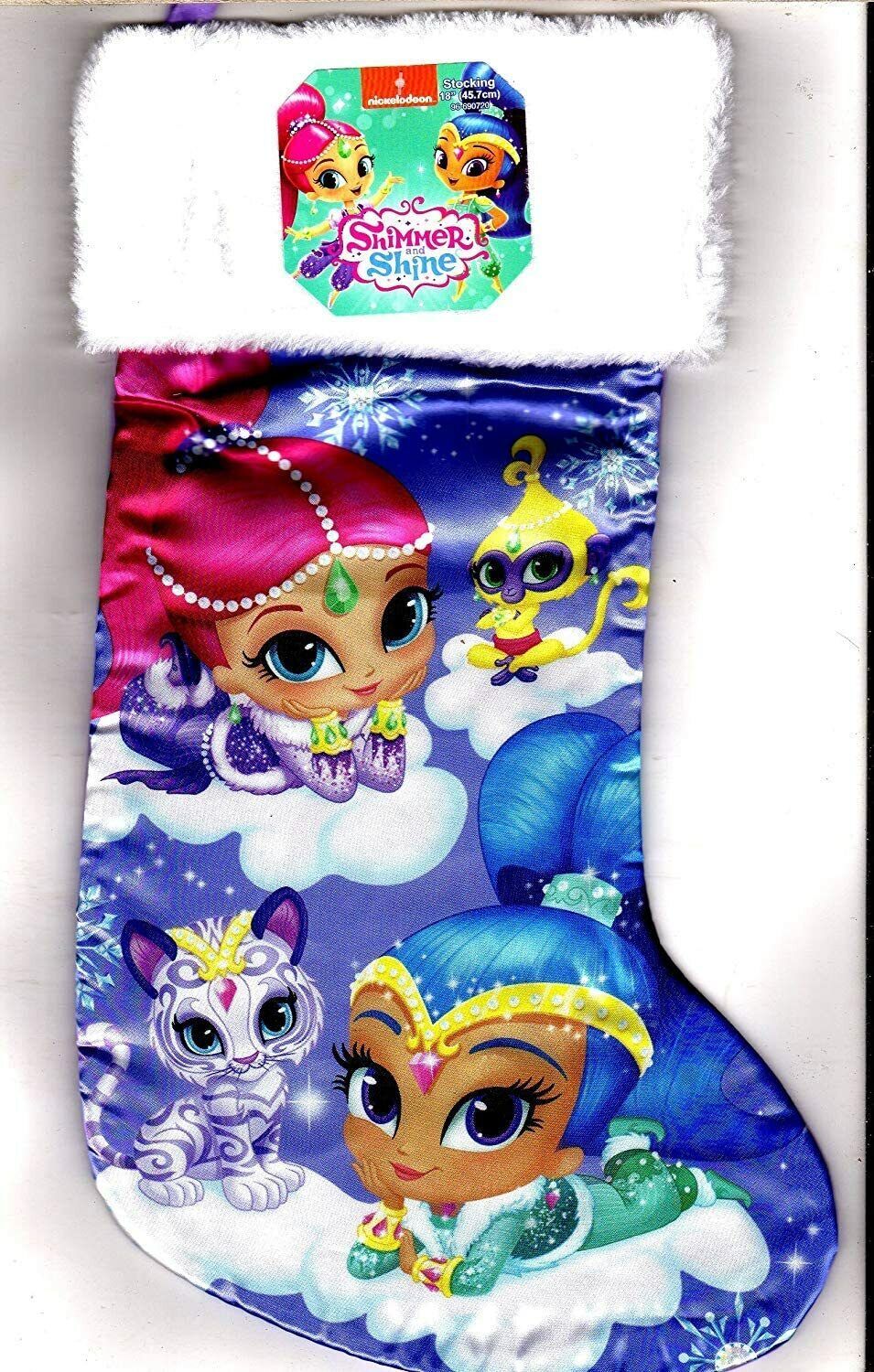 Nickelodeon Shimmer & Shine - 18" Full Printed Satin Christmas Stocking