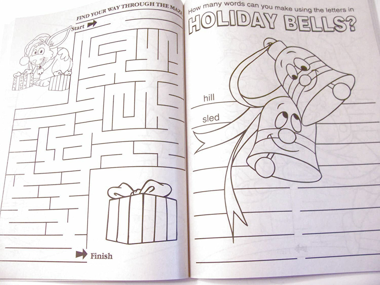 Happy Holidays 160 Page Giant Coloring and Activity Book ~ Christmas Edition