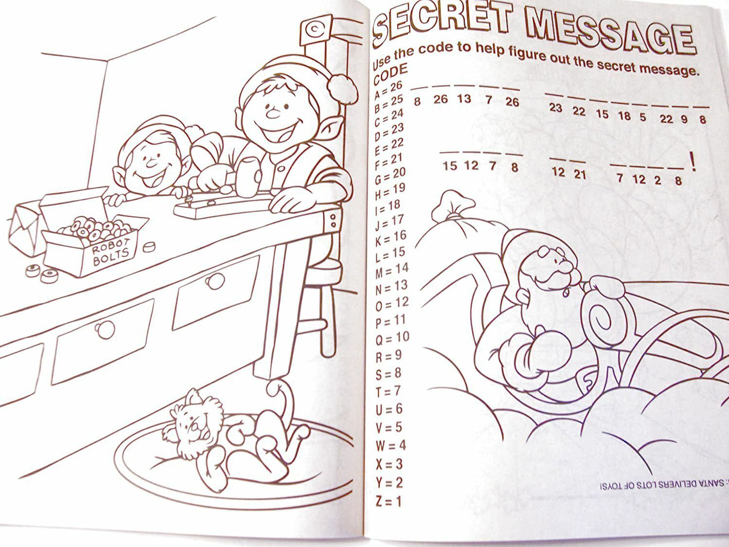 Happy Holidays 160 Page Giant Coloring and Activity Book ~ Christmas Edition