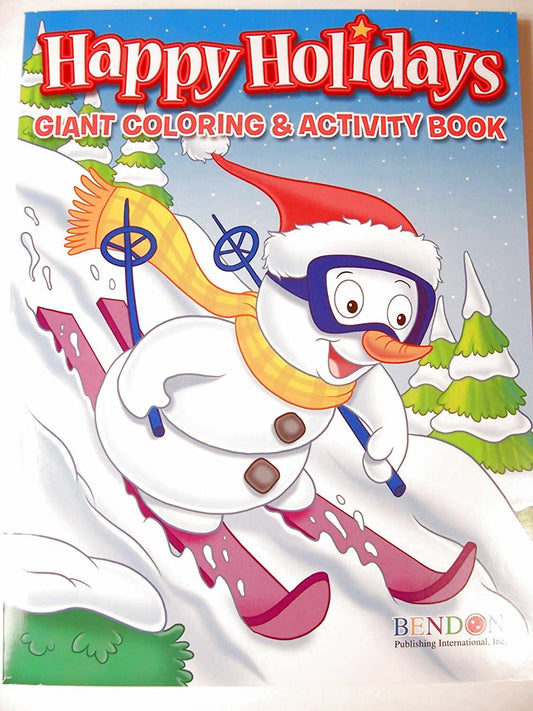 Happy Holidays 160 Page Giant Coloring and Activity Book ~ Christmas Edition