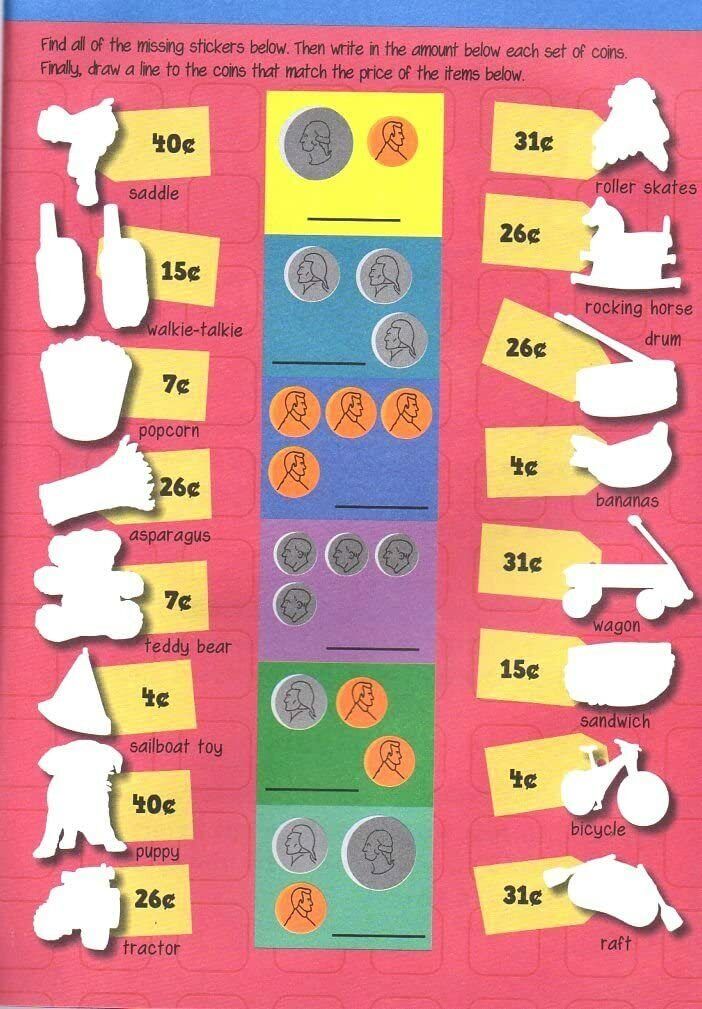 Flowerpot Press Let's Learn Math - Sticker and Activity Book