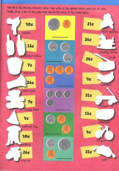 Flowerpot Press Let's Learn Math - Sticker and Activity Book