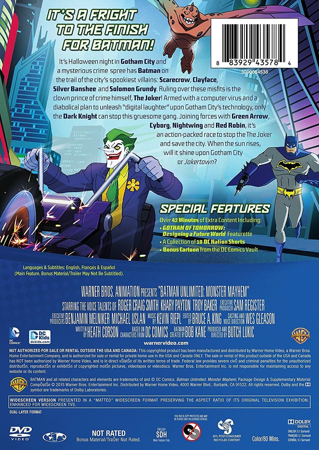 Batman Unlimited: Monster Mayhem (DVD)