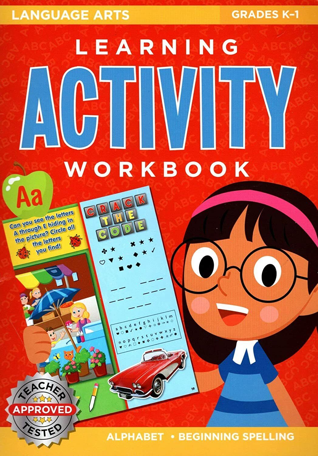 Learning Activity Workbook ( Set of 2 Workbooks Language Arts + Math - Grades K 1