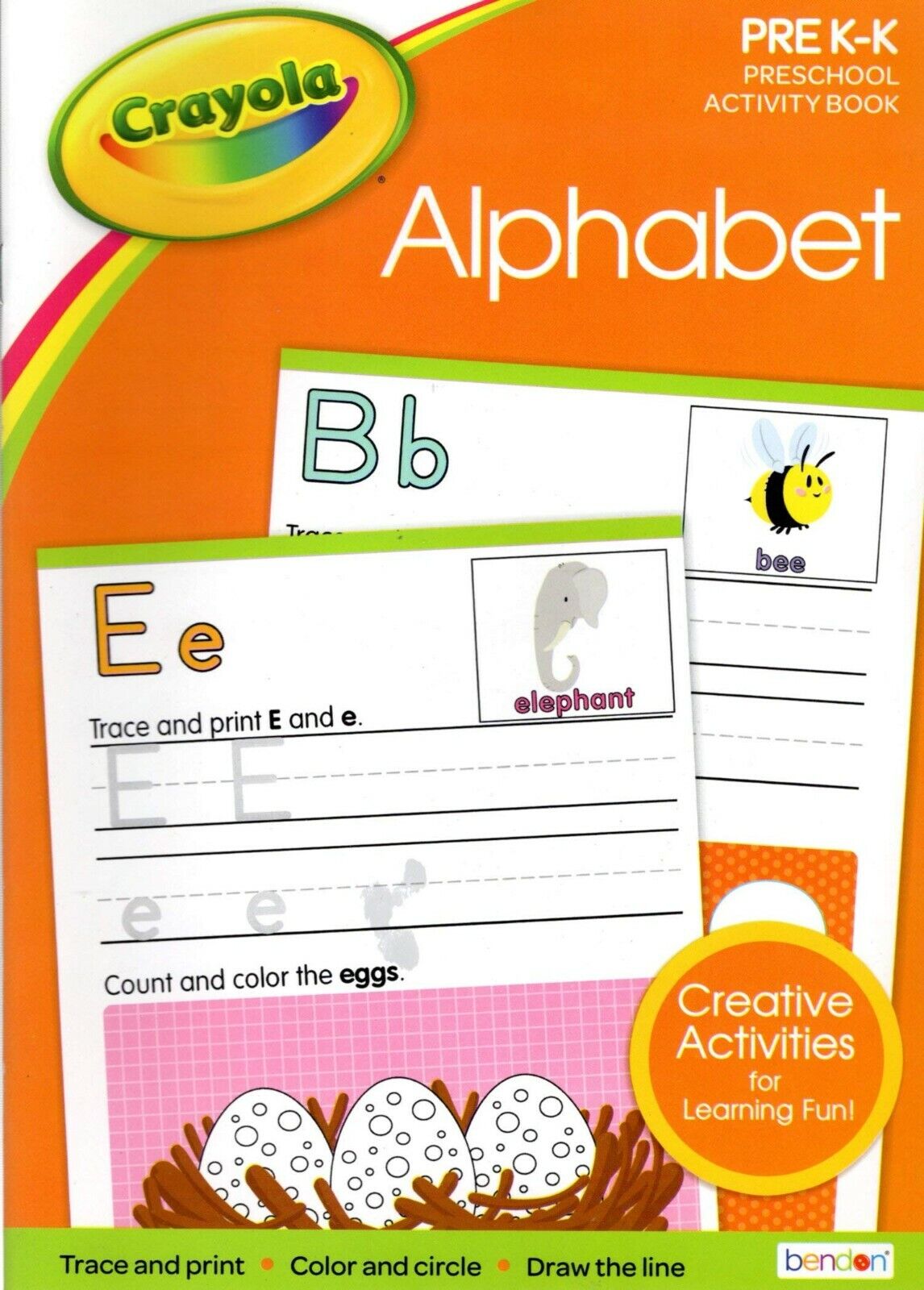 Crayola - Alphabet - Pre K-K Preschool Learning Educational Activity Workbook