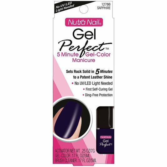 Nutra Nail Gel Perfect 5 Minute Gel-Color Manicure - Sapphire