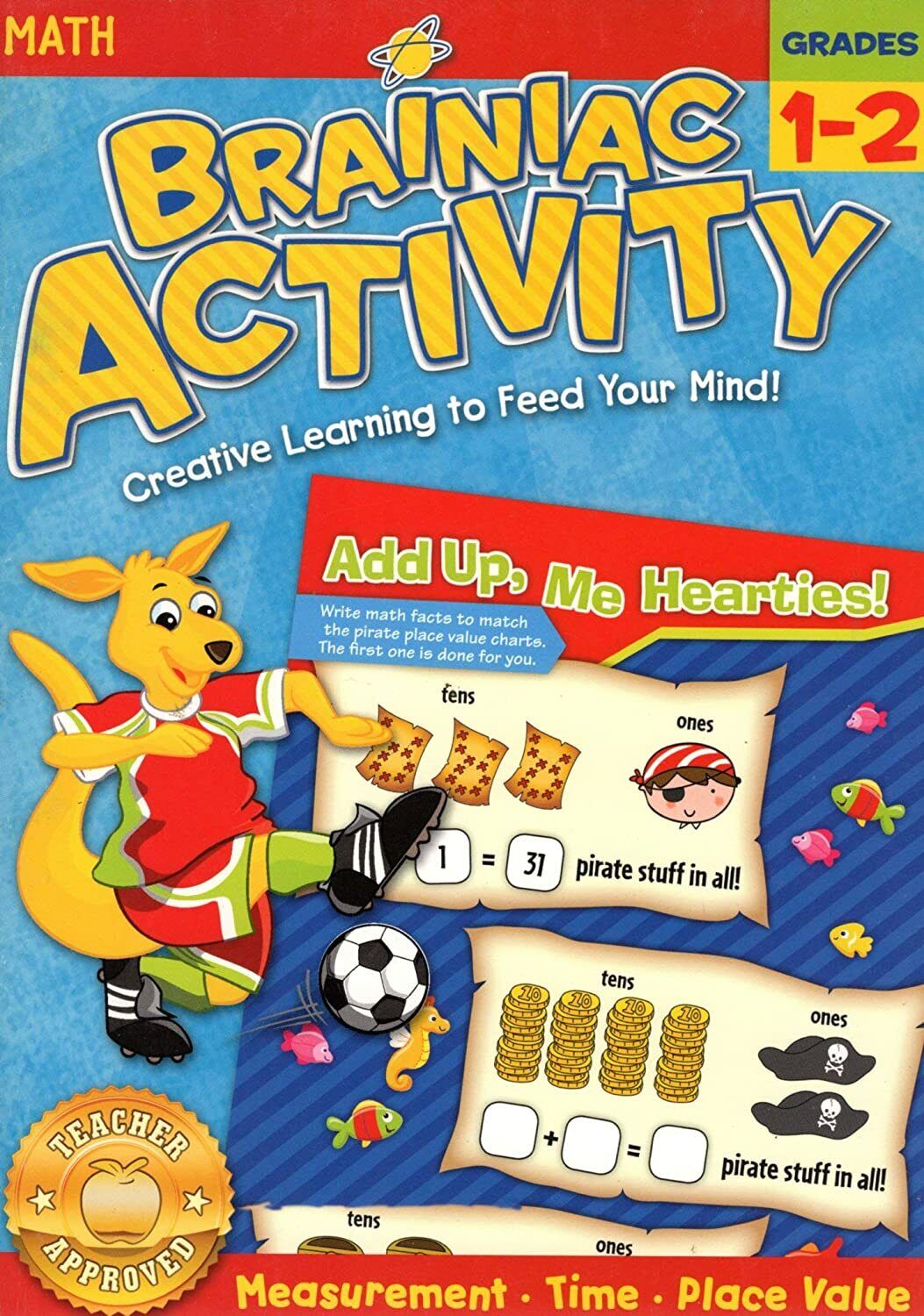 Brainiac Activity Math Grades 1-2 - Learning Activity Workbook - Teacher Approve