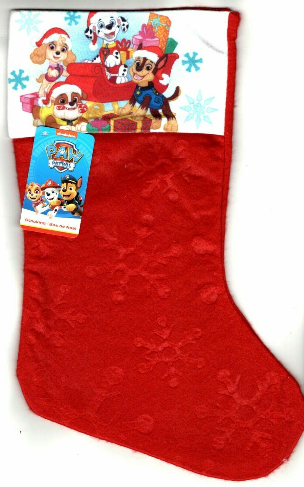 Paw Patrol Kids Felt Holiday Stocking Home Decor