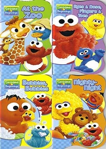 Sesame Beginnings Book Series: Ernie Bubbles Bubbles, and Giraffe At the Zoo