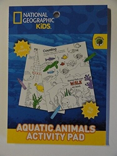 National Geographic Aquatic Animals Activity Pad