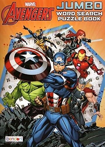 Marvel Avengers - Jumbo Word Search Puzzle Book