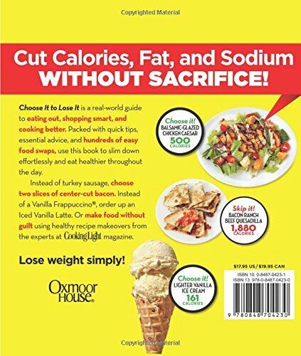 Choose It to Lose It!: The Ultimate Pocket Guide to Save 500 Calories a Day Book