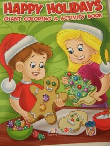 Happy Holidays 160 Page Giant Coloring and Activity Book ~ Christmas Edition