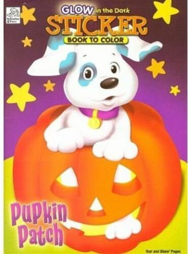 Pumpkin Patch: Glow in the Dark Sticker Book to Color