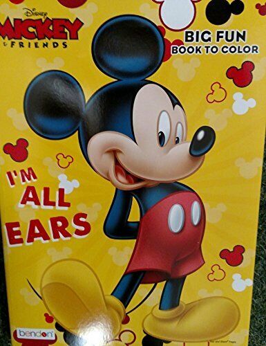 Mickey Mouse Big Fun Book to Color ~ I'm All Ears