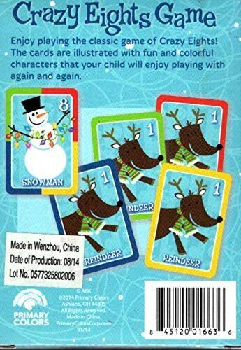 Crazy Eights - Christmas Playing Cards Game