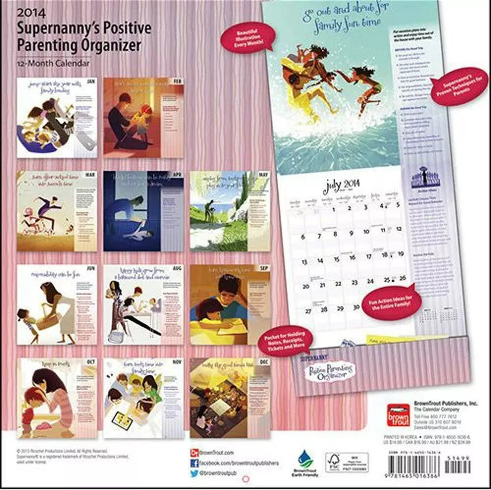 Supernanny Positive Parenting Organizer - 2014 Calendar