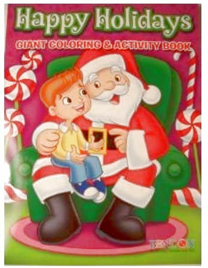 Happy Holidays 160 Page Giant Coloring and Activity Book ~ Christmas Edition