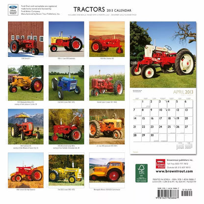 Tractors 2013 Square 12X12 Wall Calendar (Multilingual Edition)