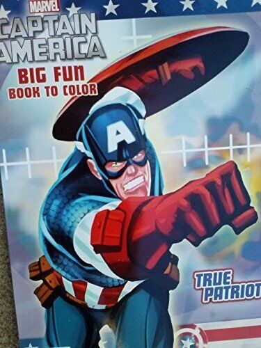 Marvel Captain America Big Fun Book to Color - (Set of 3)