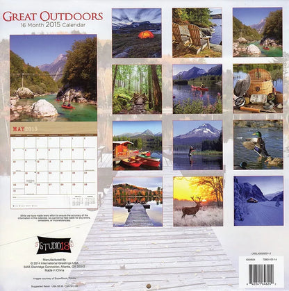 Great Outdoors - 2015 16 Month Wall Calendar