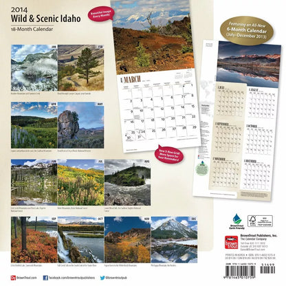 Wild & Scenic Idaho 18-Month 2014 Calendar