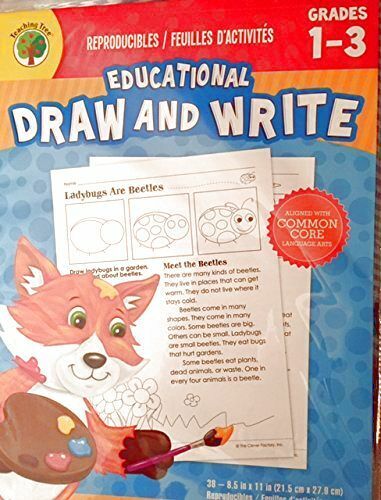 Educational Draw & Write Educational Sheets, Grades 1-3