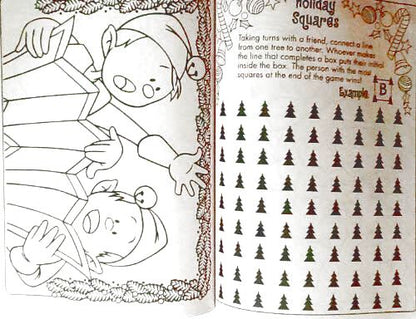 Giant Holiday Christmas Coloring & Activity Book: Elf & Train on Cover 160 Pages