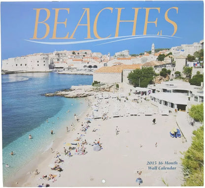 2015 Beaches 12x11 Vista 16-Month Wall Calendar