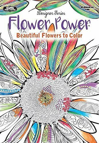 Adult Coloring - Designer Series - Flower Power by Kappa Books