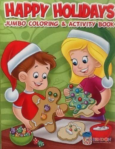 Happy Holidays 160 Page Giant Coloring and Activity Book - Set of 3