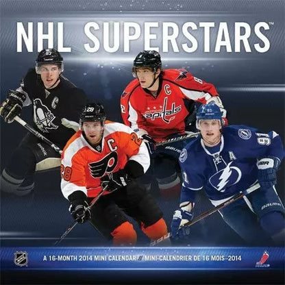 NHL Superstars 2014 Small Wall Calendar