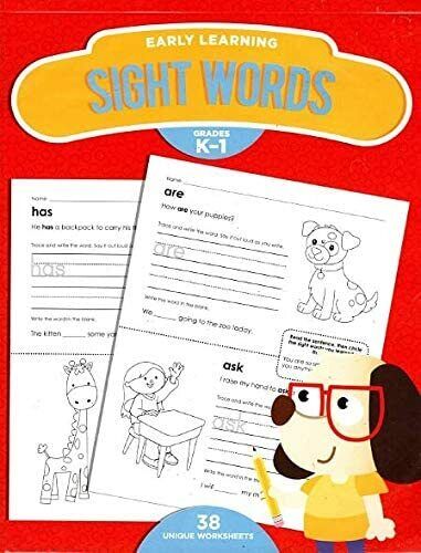 Early Learning Sight Words - Educational Workbook - Grades K - 1