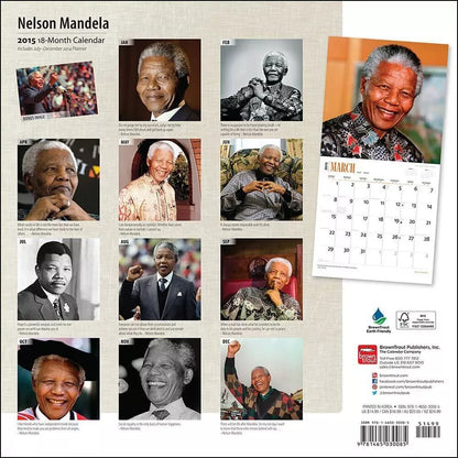 Nelson Mandela 2015 Wall Calendar