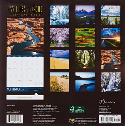 2014 Paths to God Wall Calendar