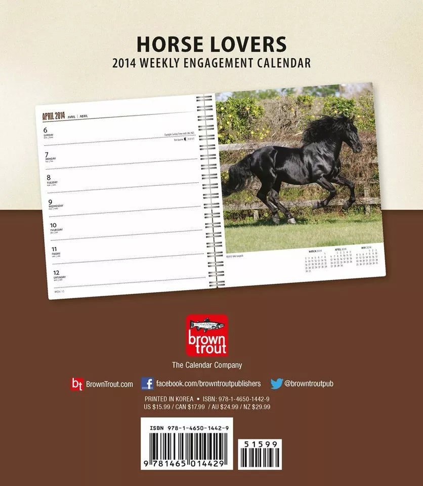 Horse Lovers 2014 Calendar (Multilingual Edition)