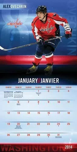 NHL Superstars 2014 Small Wall Calendar