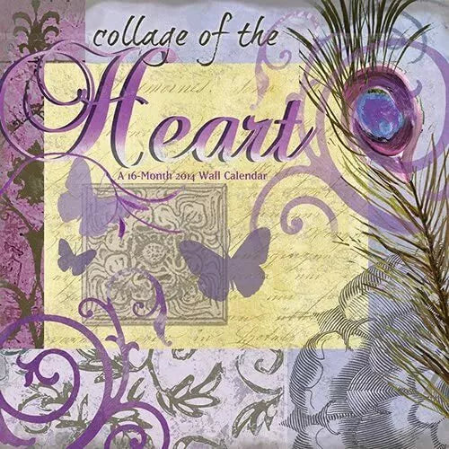 Collage of the Heart by Julie Ueland 2014 Linen Wall Calendar