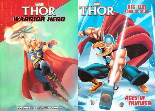 Thor Big Fun Book to Color - (Set of 2 books)