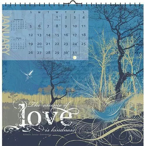 LOVE by Ken Hurd 2014 Wall Calendar