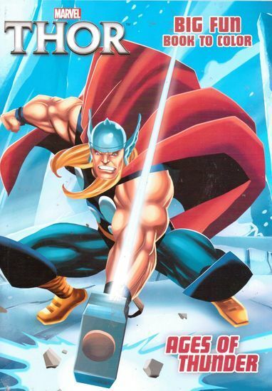 Thor Big Fun Book to Color - (Set of 2 books)