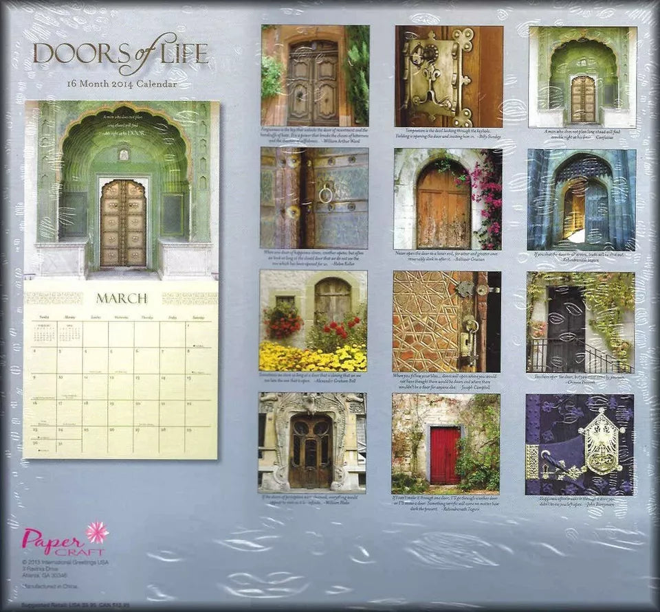 2014 Doors of Life Wall Calendar