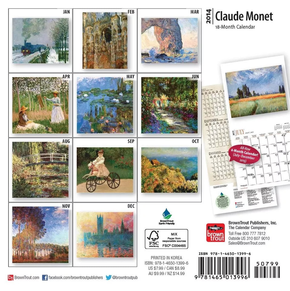 2014 Claude Monet Calendar