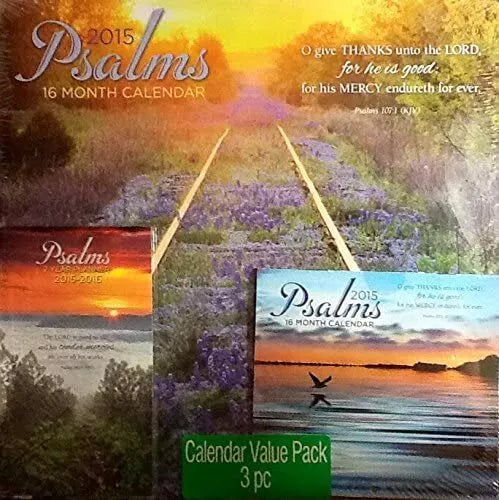 2015 Calendar ~ 16 Month ~ (Psalms) ~ Office Home or Gift! Monthly Planner