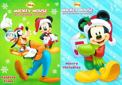 Mickey Mouse Big Fun Book to Color - (Set of 2 books)